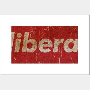 the liberalism - SIMPLE RED VINTAGE Posters and Art